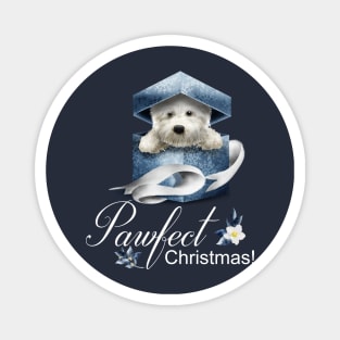 Pawfect Westie Christmas Magnet